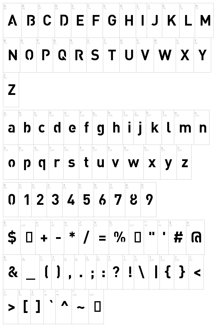 Streetvertising Public font map